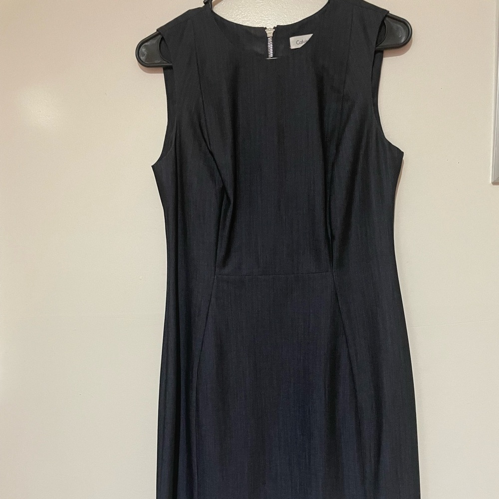 Calvin Klein Charcoal Midi Dress